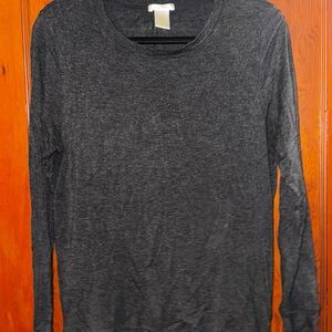 Matty M Dark Gray Long Sleeve Top